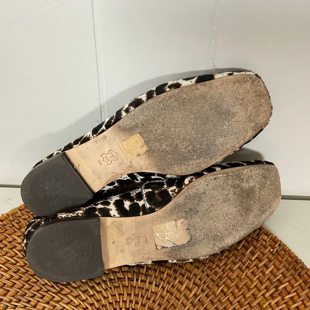 Tory Burch 'Metal Miller' Loafer Leopard Print Calf Hair Size 8M MSRP $348 - Picture 4 of 6